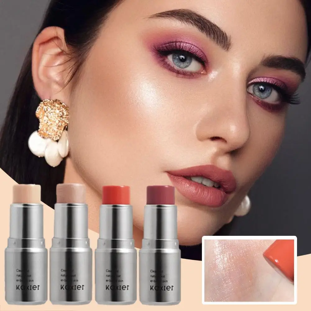 

4 Colors Shimmer Water Light Highlighter Stick Blush Stick Make Up Face Body Illuminator Cosmetics Face Contour Brighten Makeup