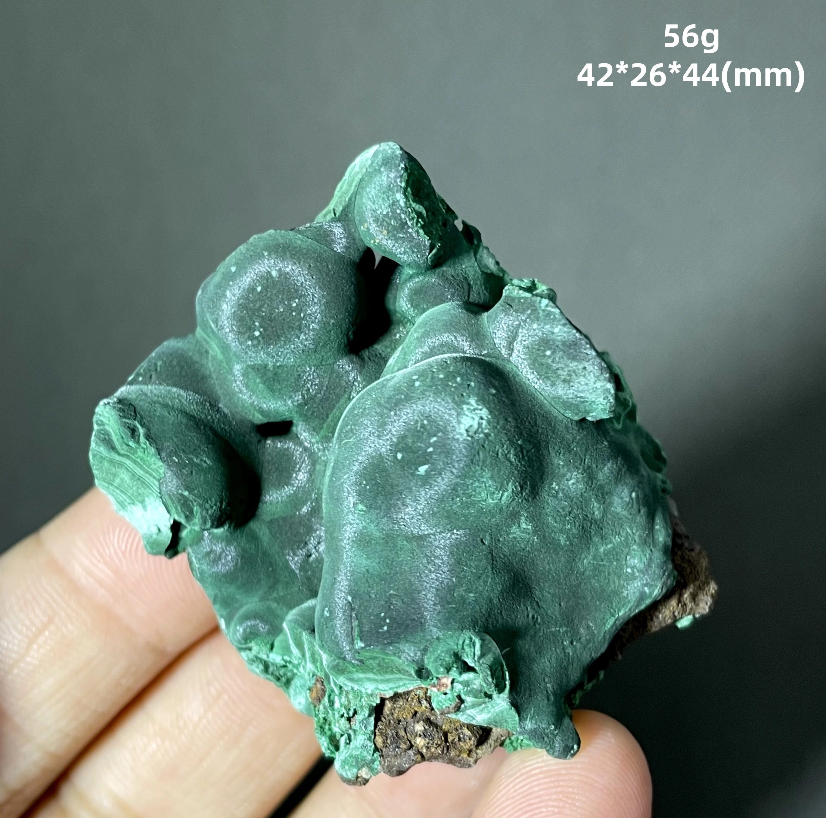 Natural velvet Malachite mineral specimen + healing quartz crystals and stones rock gemstone 6