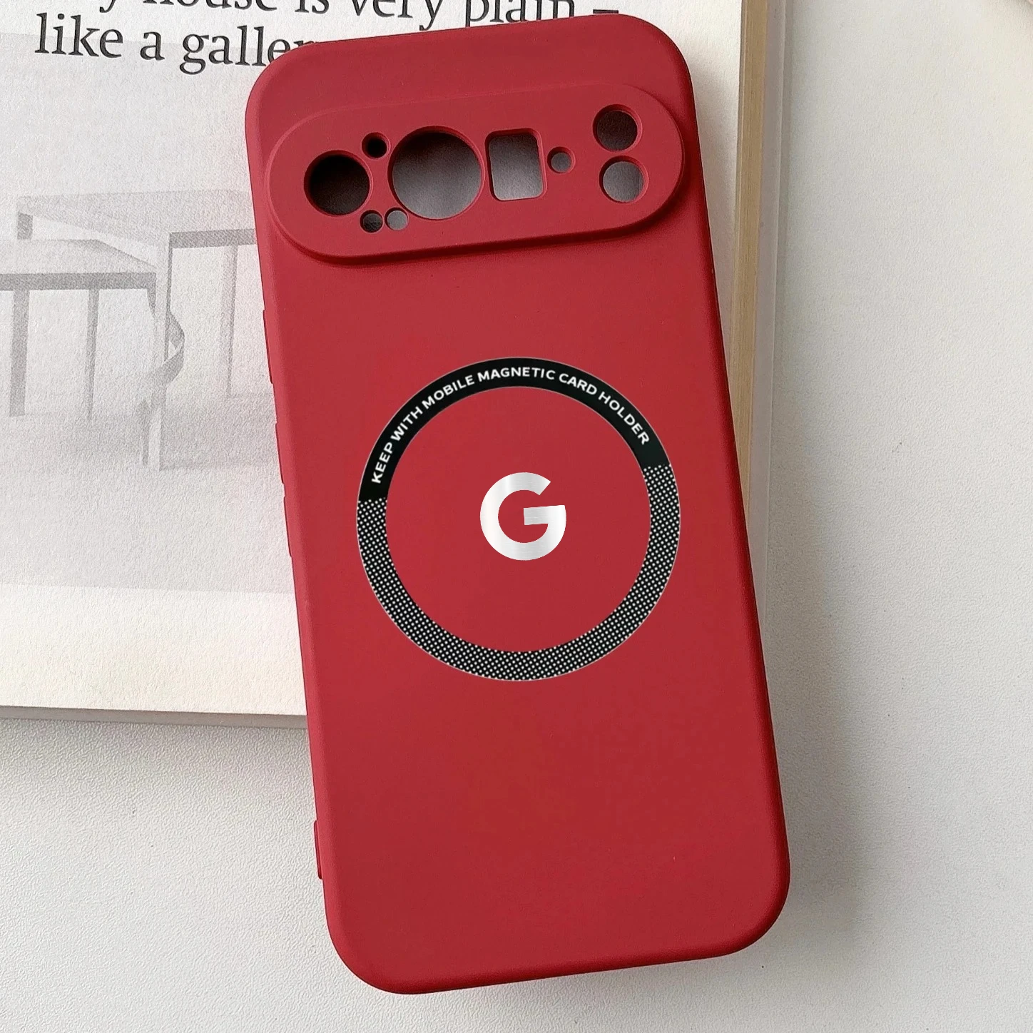 Premium Matte Silicone Magnetic Shockproof Case - Solid Color Protective Cover