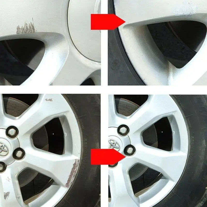 Aluminum Alloy Wheel Hub Renovation Paint Brush Wheel Silver Spray Scratch Hub Repair Automobile Paint Pen P5s6