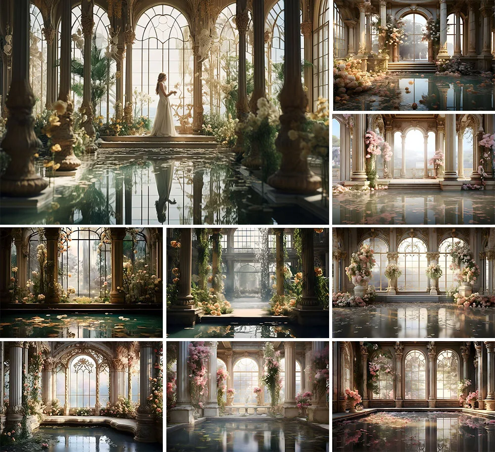 

Фотофон Mehofond Арка дворец Сад Цветочный Взрослый День рождения Свадьба беременность портрет Фотостудия