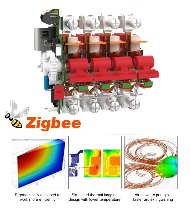 1P/2P/3P/4P Tuya Zigbee Smart Circuit Breaker 16A-125A Automatic Switch Overload Short Circuit Works With Alexa Google Home images - 6