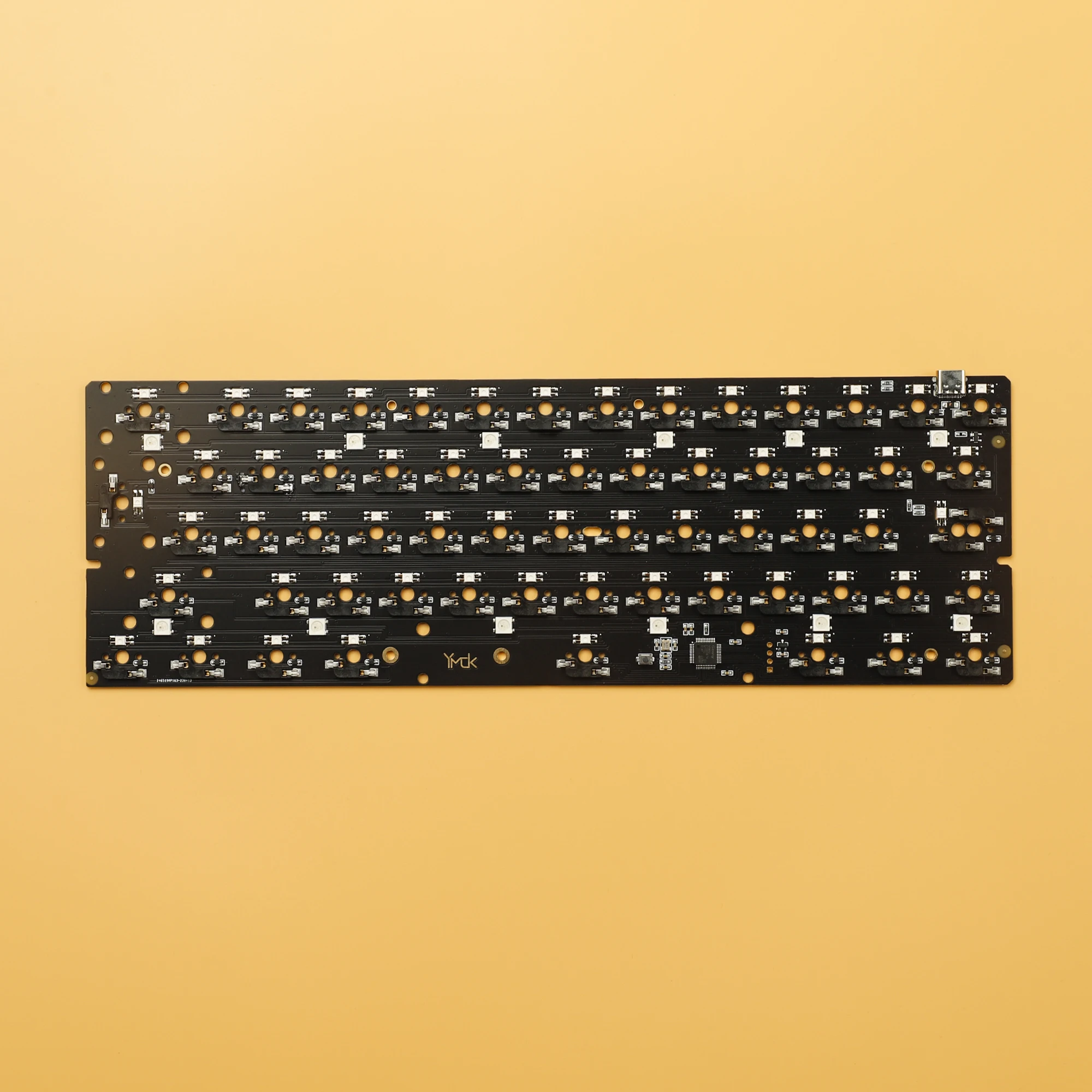 Soquete Inteiramente Programável de Kailh Ymd62 Gh60 Iso Rgb Via Frasco para Injetáveis Troca Quente Pwb 60 - Imagem 3
