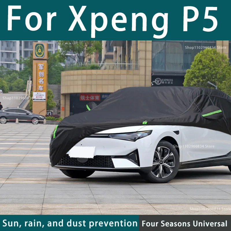 For Xpeng P5 210T Full Car Covers Outdoor Uv Sun Protection Dust