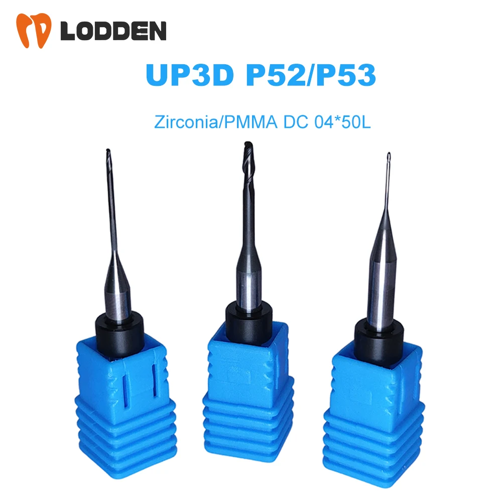 

UP3D P52/P53 Milling Burs Dental Lab for Zirconia/PMMA Machines Precision Tools Milling Burs Cutting D4 50mm CAD CAM System