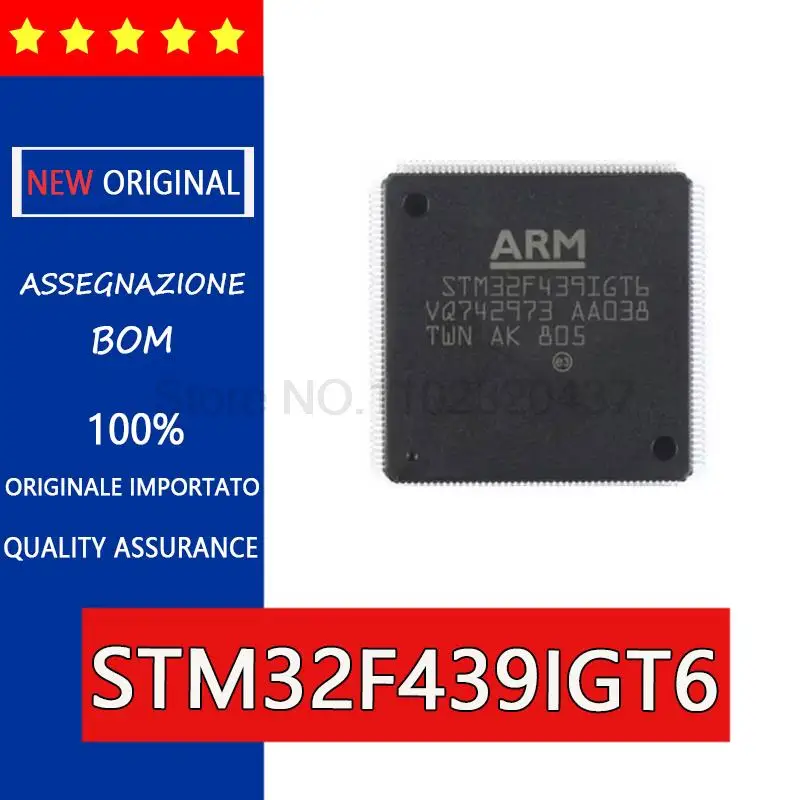 

Оригинальный чип STM32F439IGT6 Инкапсуляция LQFP176 микроконтроллер чип 32F439IGT6