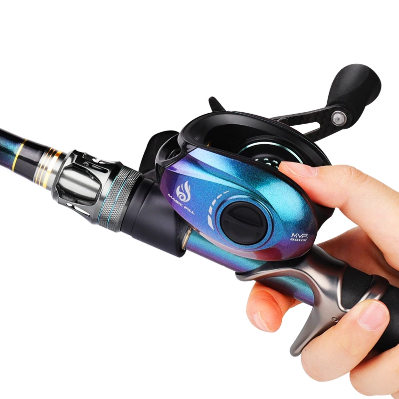Histar Magic Hand Rod Combo Fast Action Competitive Grade High Carbon Reel  Legs Fishing Pole & Spin n Baitcasting Wheel Set