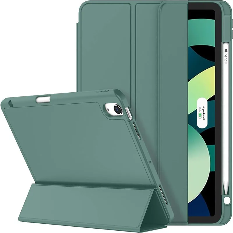Magnetic Smart Tablet Cover with Pencil Holder and Auto Wake/Sleep Function