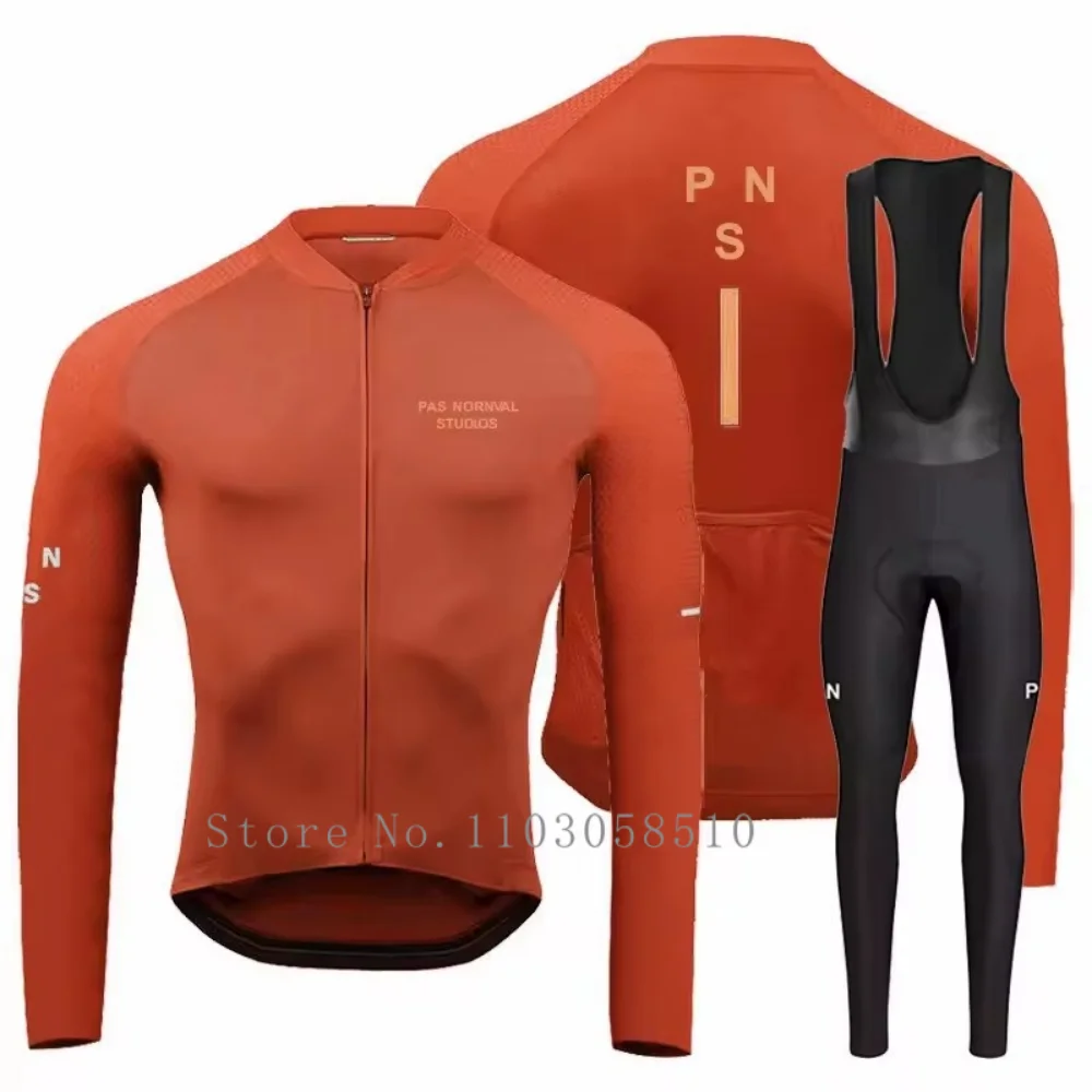 Men Autumn Cycling Jersey Set Spring Long Sleeve Clothing Ciclismo Bicycle Clothes Triathlon Profession Maillot Hombre