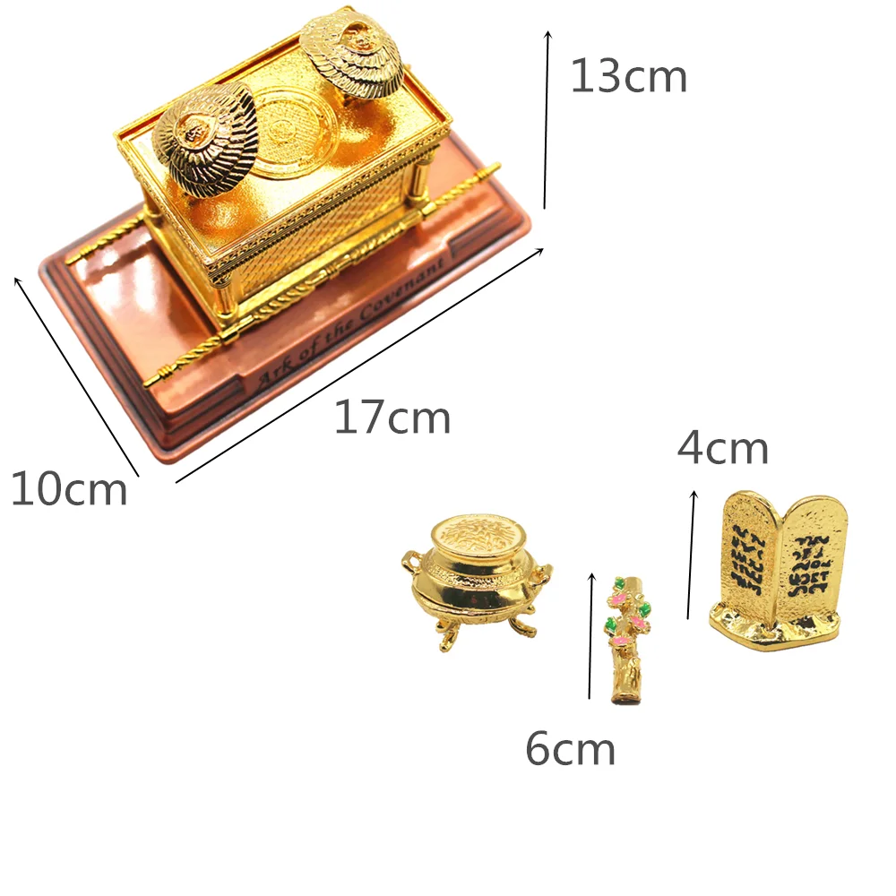 Ark Covenant Figurine The Ark Of Covenant With Ten Commandments Home Decoration Alloy Judaism Israel Church Utensils Religious Catholic Decor ark covenant figurine