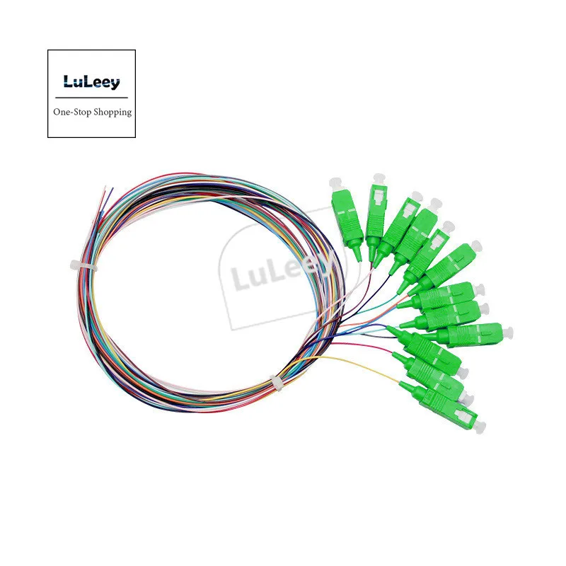 Interfaccia Monomodale Dello Sc Della Treccia Del Ponticello Del Cavo Della Fibra Della Coda Di Apc-0.9Mm Dello Sc Del Centro 12 Di 1.5M