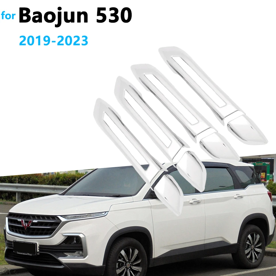 Car Chrome Door Handle Cover Trim Set for Baojun 530 Chevrolet