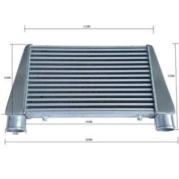 Universal Aluminum Turbo Intercooler 1