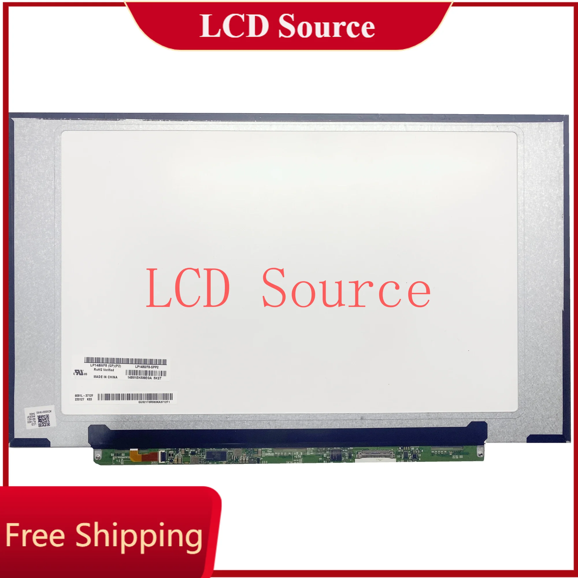 

LP140WF8 SPP2 14.0'' IPS Laptop Display Panel Matrix EDP 30pins FHD 1920x1080 LCD Screen