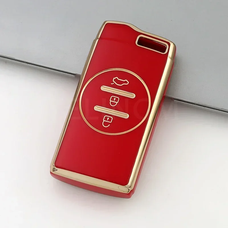 Elegant TPU Car Key Fob Holder Protector - Fashionable Auto Shell Cover Accessory