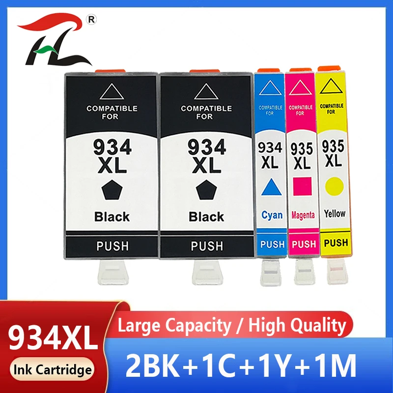 

5PK Compatible for HP 934 935 Ink Cartridge 934XL 935XL for hp Officejet pro 6230 6830 6820 6835 6812 6815 printer