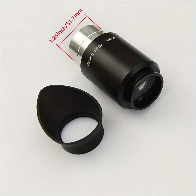 Teleskop astronomiczny okularowy PL40mm o wysokiej rozdzielczości szerokopasmowa powłoka szerokopasmowa o wysokiej rozdzielczości 1.25 cala z gumowym maska na oczy 2 Teleskop astronomiczny okularowy PL40mm o wysokiej rozdzielczości szerokopasmowa powłoka szerokopasmowa o wysokiej rozdzielczości 1.25 cala z gumowym maska na oczy - Image 2