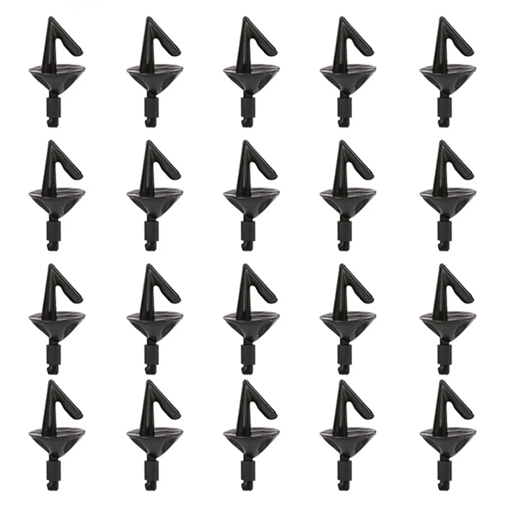 20pcs Fishing Rig Hooks Bait Holders Clip Impact Shields Sea Fishing