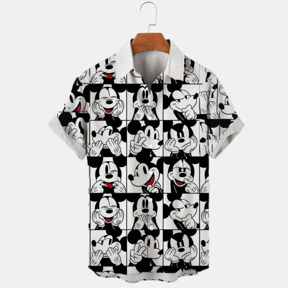 

New 3d Printed Disney Donald Duck Mickey Mouse Men's Shirt New Summer Fashion Street Trend Retro Boutique Unisex Top 2023 shirt