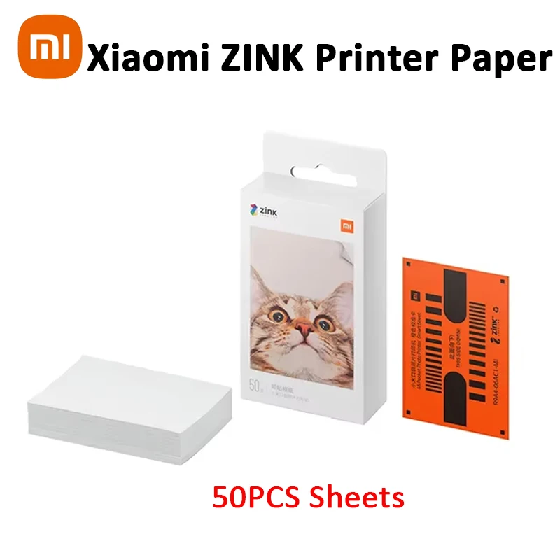Photo Paper photo paper printing paper 50/100 PCS Xiaomi ZINK Pocket Printer Paper Self-adhesive Photo Print Xiaomi 3-inch Mini Pocket Photo Printer Paper