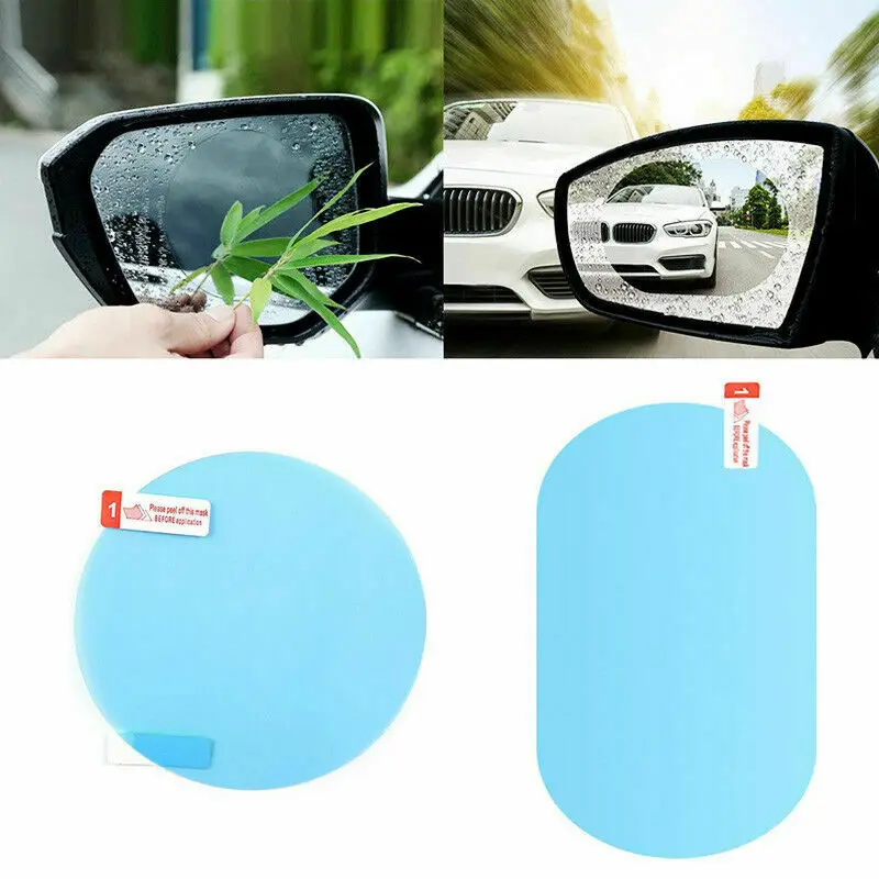 S85c53a29409c457d808bb3879e62163ay 2Pcs Car Sticker Rainproof Film For Car Rearview Mirror Car Rearview Mirror Rain Film Clear Sight In Rainy Days Car Film Mallzona