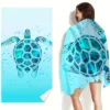 Oversized Quick-Dry Microfiber Beach Towel  Lightweight & Super Absorbent | Stylish Sea Turtle Design 2
