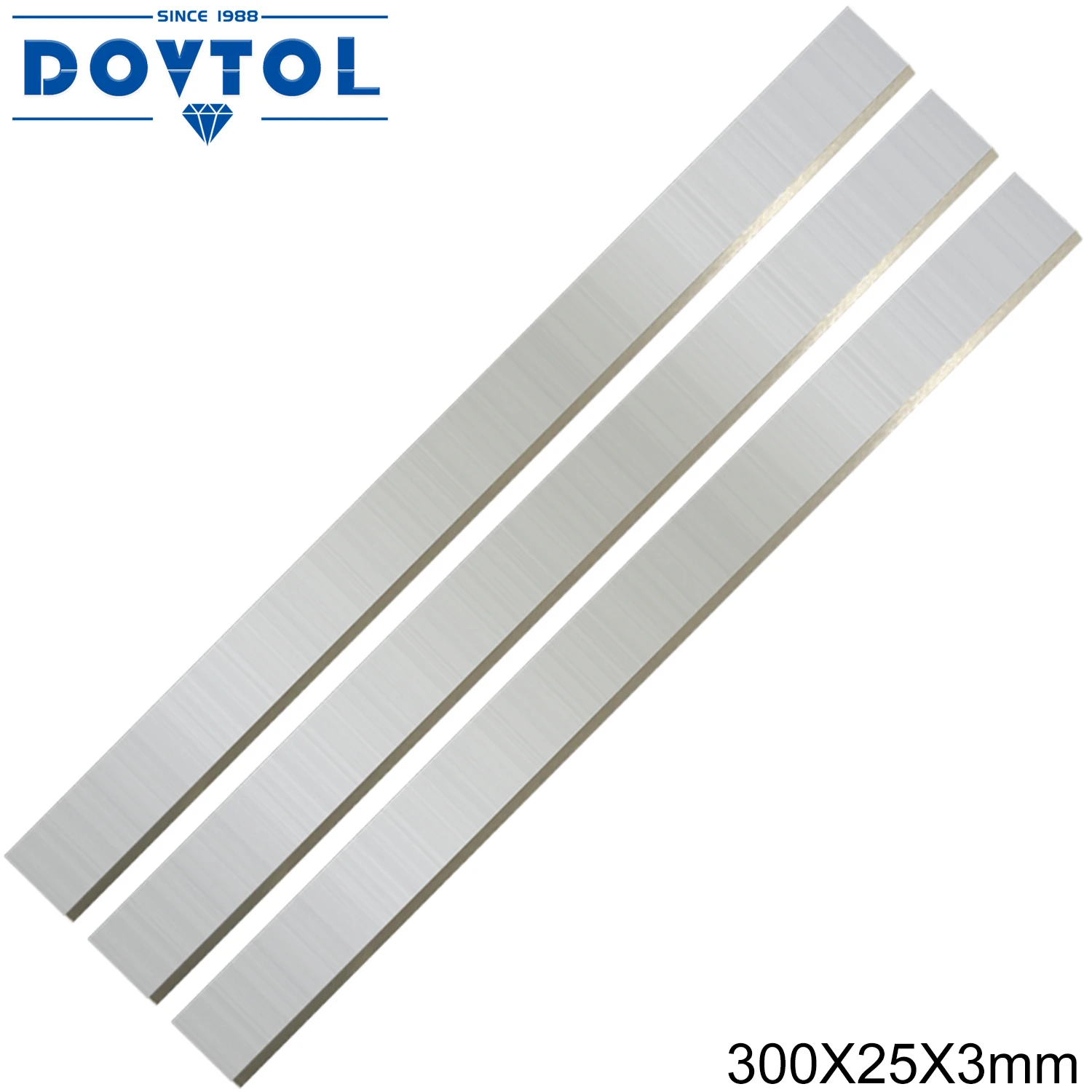 3pcs 300&times;25&times;3mm HSS planer blades jointer Knives set HSS Replacement