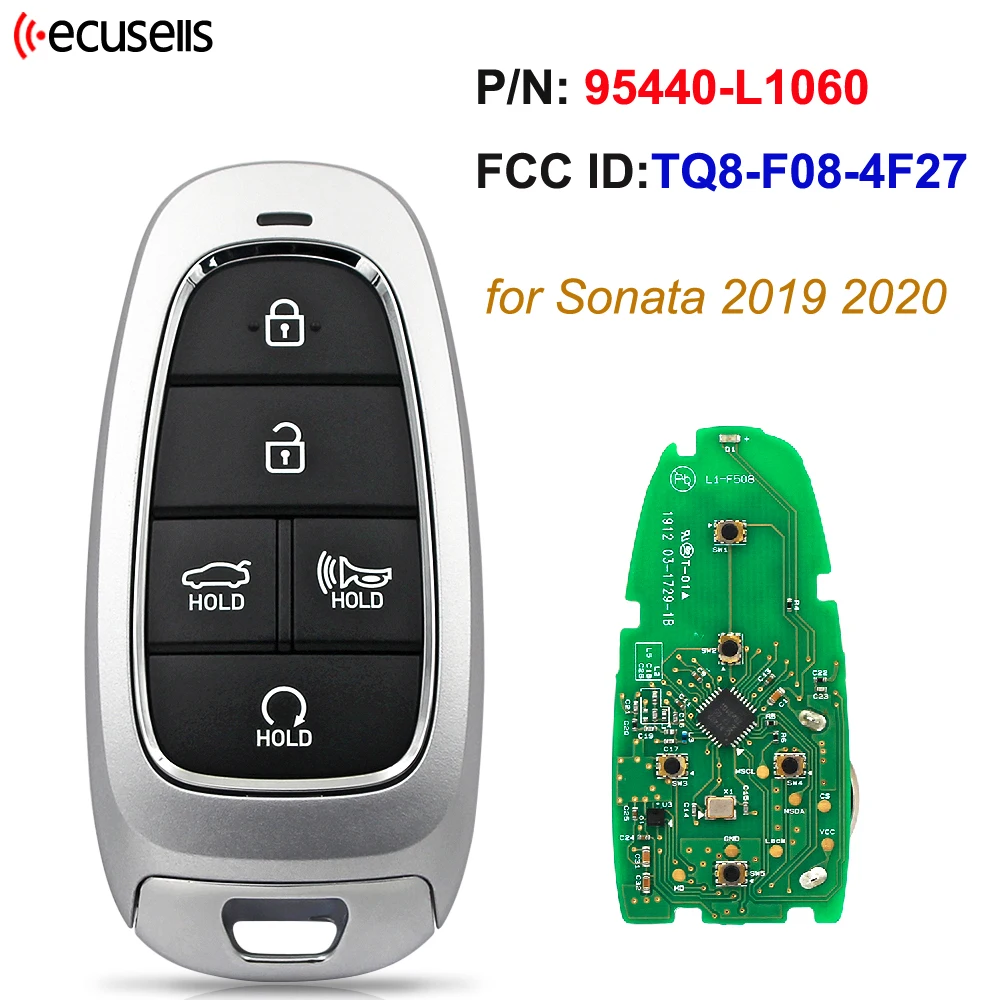 2020 - 2023 Hyundai Sonata Smart Key 5B Fob FCC# TQ8-FOB-4F27