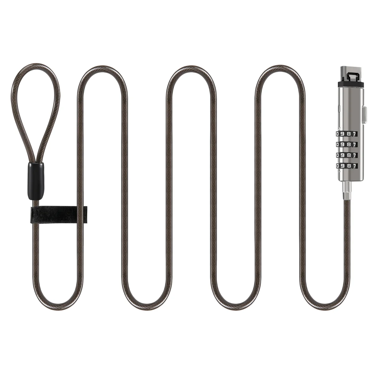 컴퓨터용 USB 노트북 보안 케이블 잠금 장치, 4 디지털 범용 잠금 장치