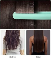 Mini Flat Iron For Travel Hair Straightener Small Portable Straightening Iron Ceramic Women Men Quick Easy Short Hair Styling 2