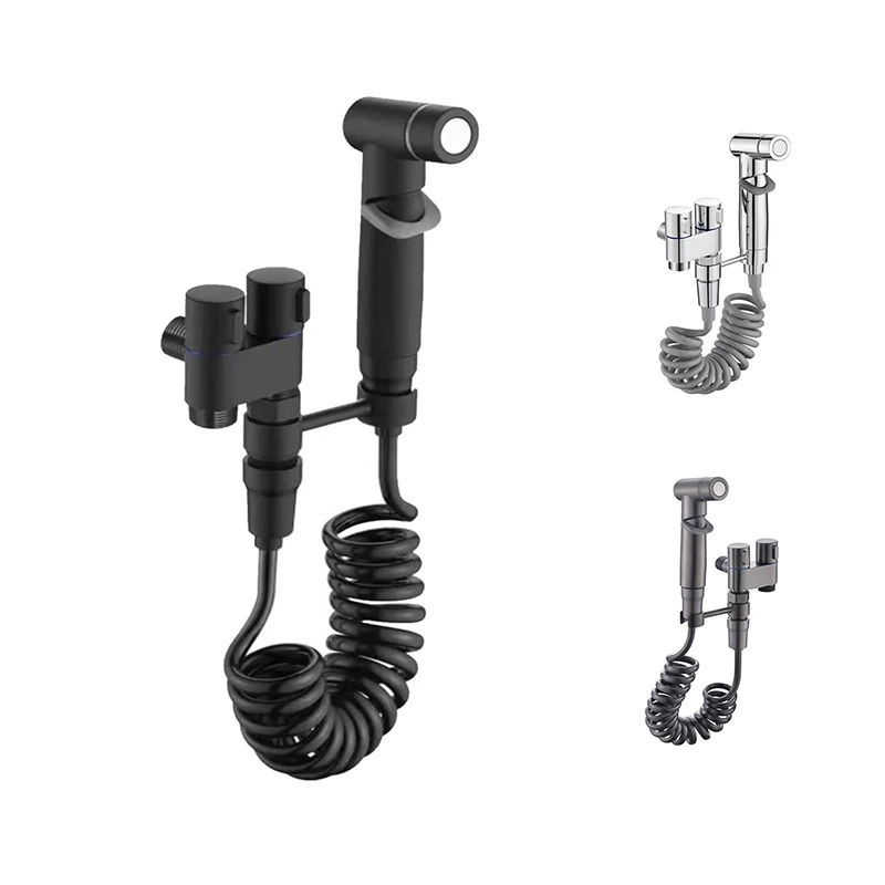 

Смеситель для биде и душа, многофункциональный мини-кран с двойным регулирующим клапаном, 1 в 2 выхода