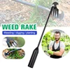 2 in 1 Garden Weeder Tools 4 Teeth Rake Manual Weed Grass Rooting Shovel Manganese Steel Loosening Soil Digging Garden Hand Tool 1
