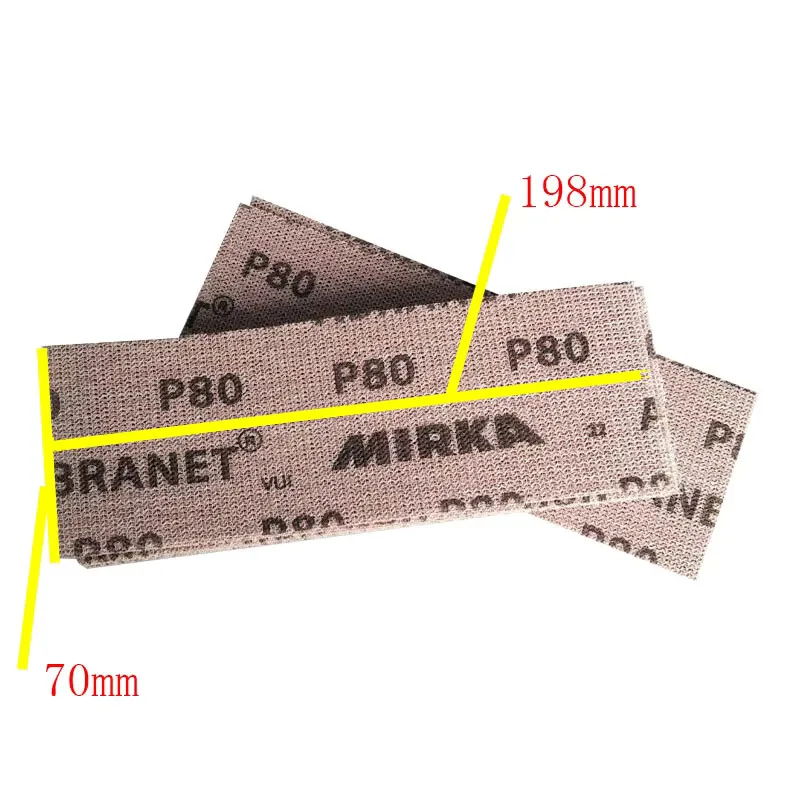 70/198MM 메쉬 샌딩 디스크 습식 또는 건식 샌딩 미르카 종이 연마재 자동차 샌딩 퍼티 스프레이 페인트