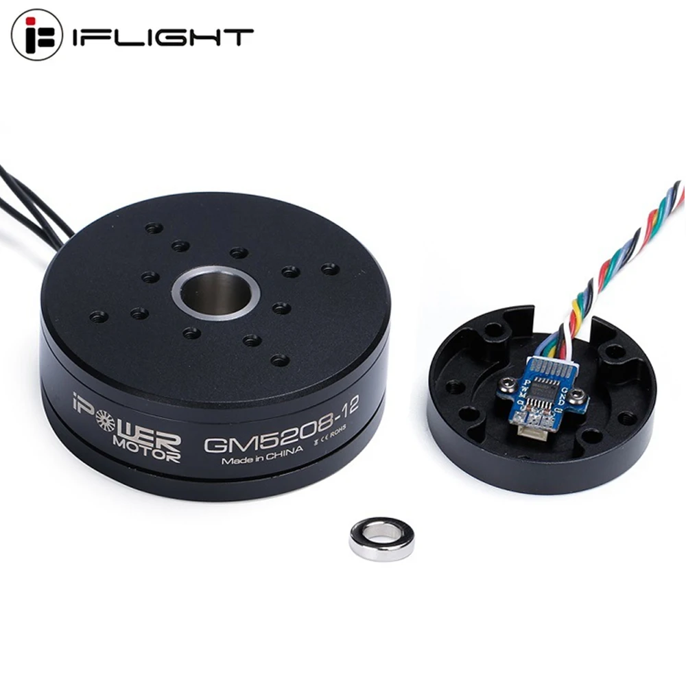 

IFlight IPower GM5208-12 Hollow Shaft Brushless Gimbal Motor With AS5048A Encoder for DSLR / CANON 5D2/5D3 Cameras Stabilization