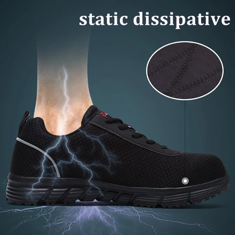 Women's safety work shoes anti-static steel toe safety shoes