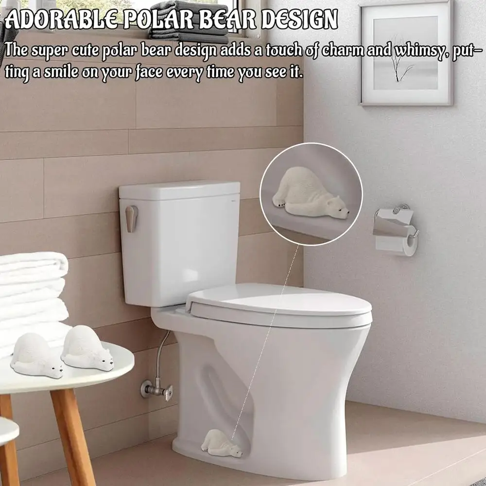 Description Picture 3 of itemDecorative Toilet Bolt Caps 2 Pcs Resin Toilet Lid & Tank Covers Durable Toilet Bolt Caps Toilet Bolt Covers For Bathroom