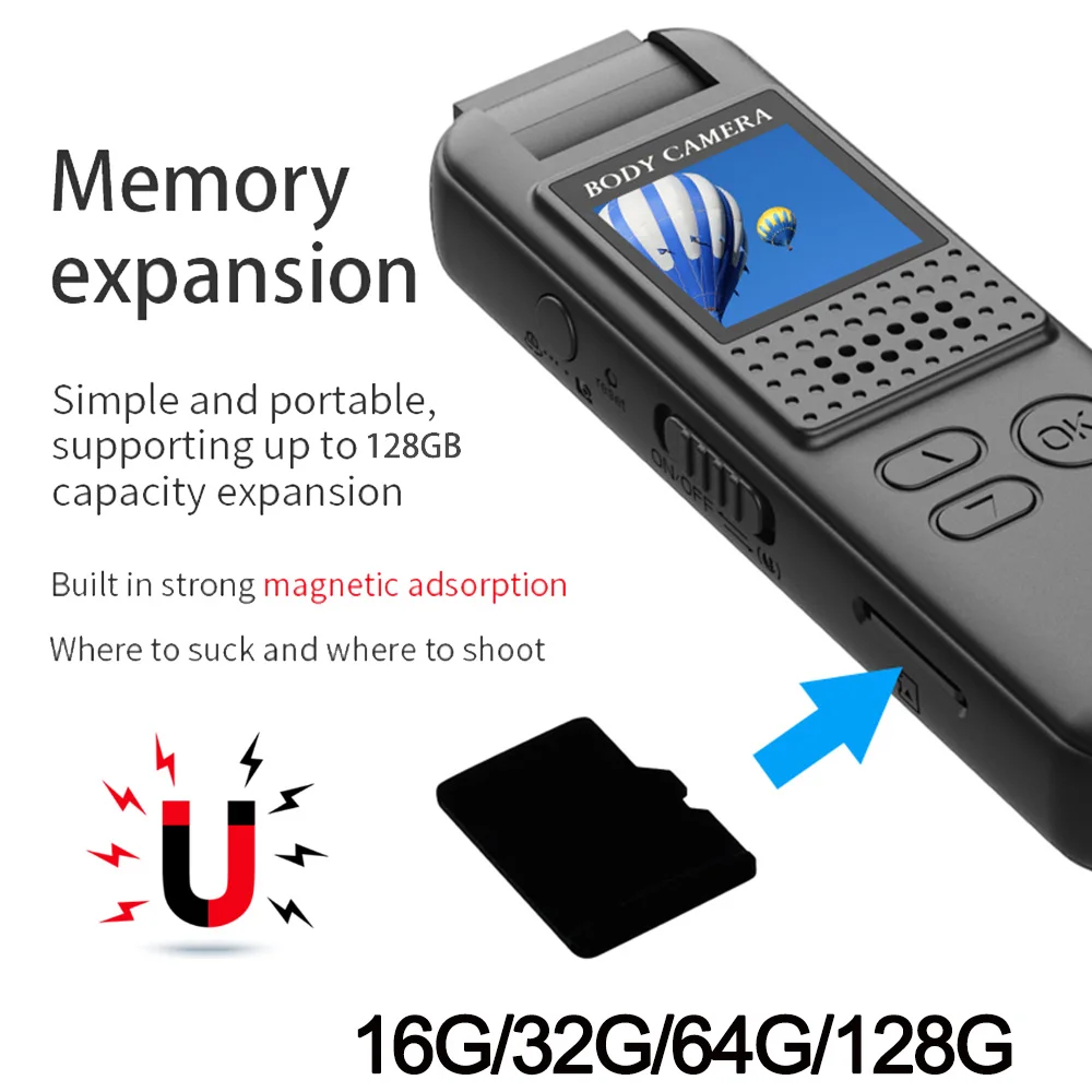 1080P HD Mini Camera 180 Degrees Rotating