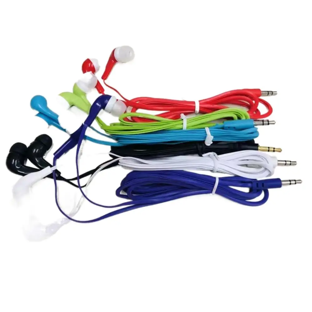선물용 스테레오 인이어 이어폰 이어피스 휴대용 HiFi 헤드폰 범용 베이스 3.5mm 이어버드 스마트폰 노트북용