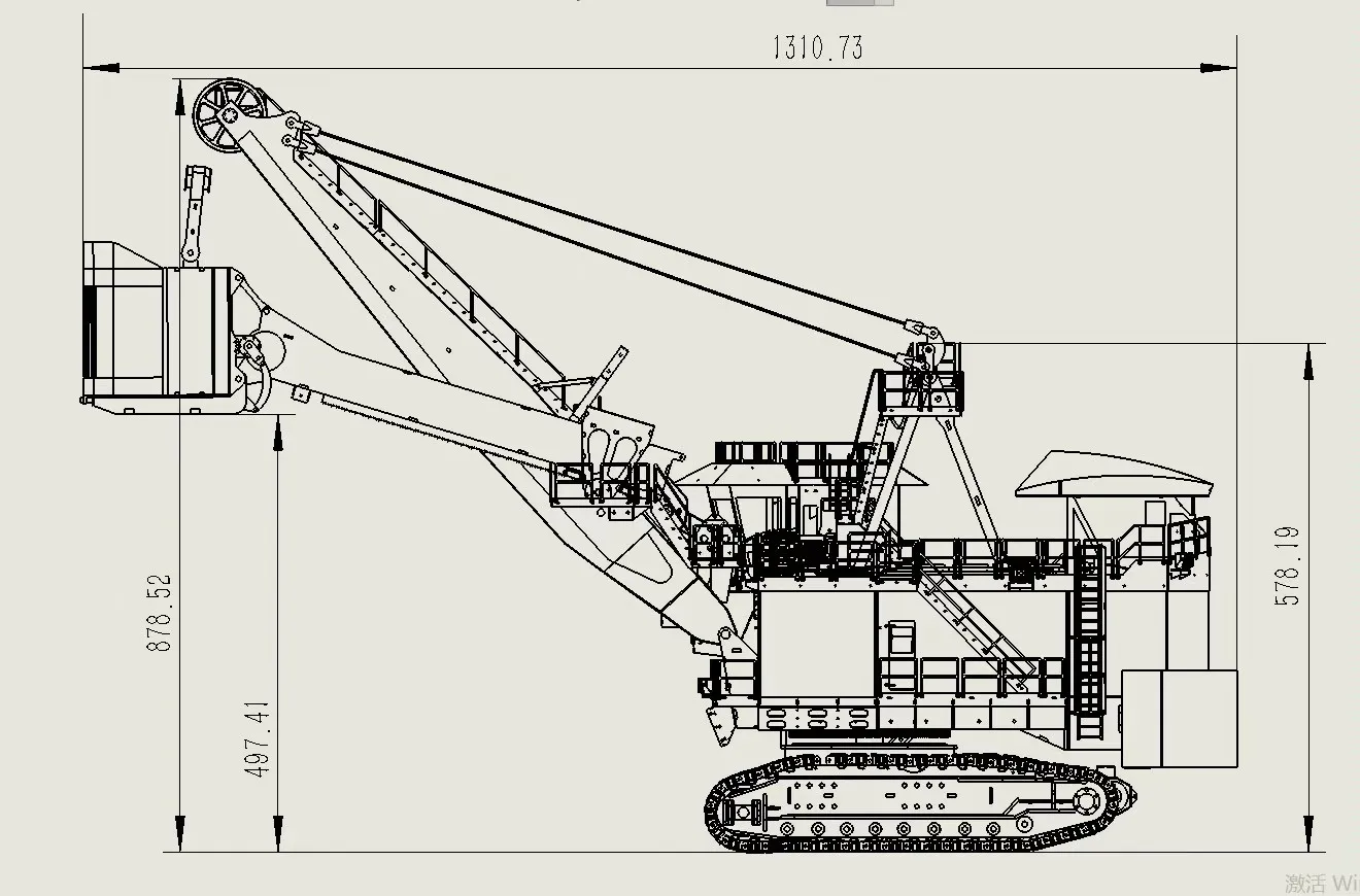 Heavy Duty Machine RTR 1/25 RC Excavator Remote Control Vehicle Metal Electric Rope Shovel Excavator Mining Digger with Lights 6