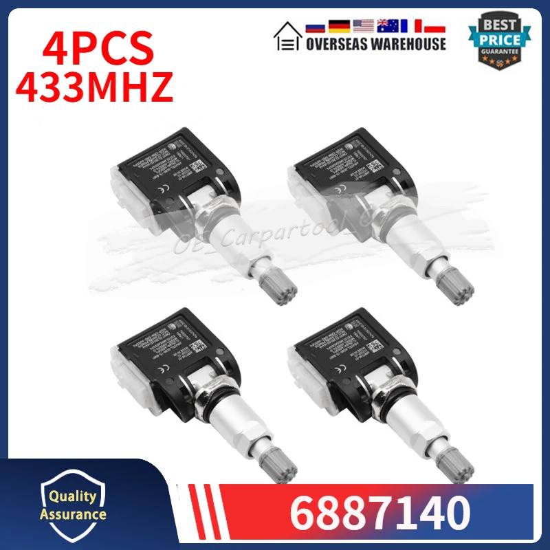

6887140 A0009052102 6887140-01 ДЛЯ Alpina XD4 BMW X3 [G01] X4 [G02] X5 [G05] 433 МГц TPMS датчик давления в шинах автомобиля 4 шт.