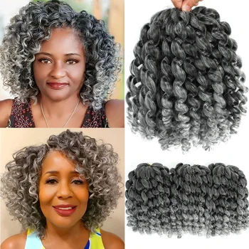 Ombre Wand Curl Crochet Hair #27 613 30 350 1B Bug Purple Grey 14 Colors Synthetic Jamaican Bounce Crochet Hair 20 Strands/Pack 1