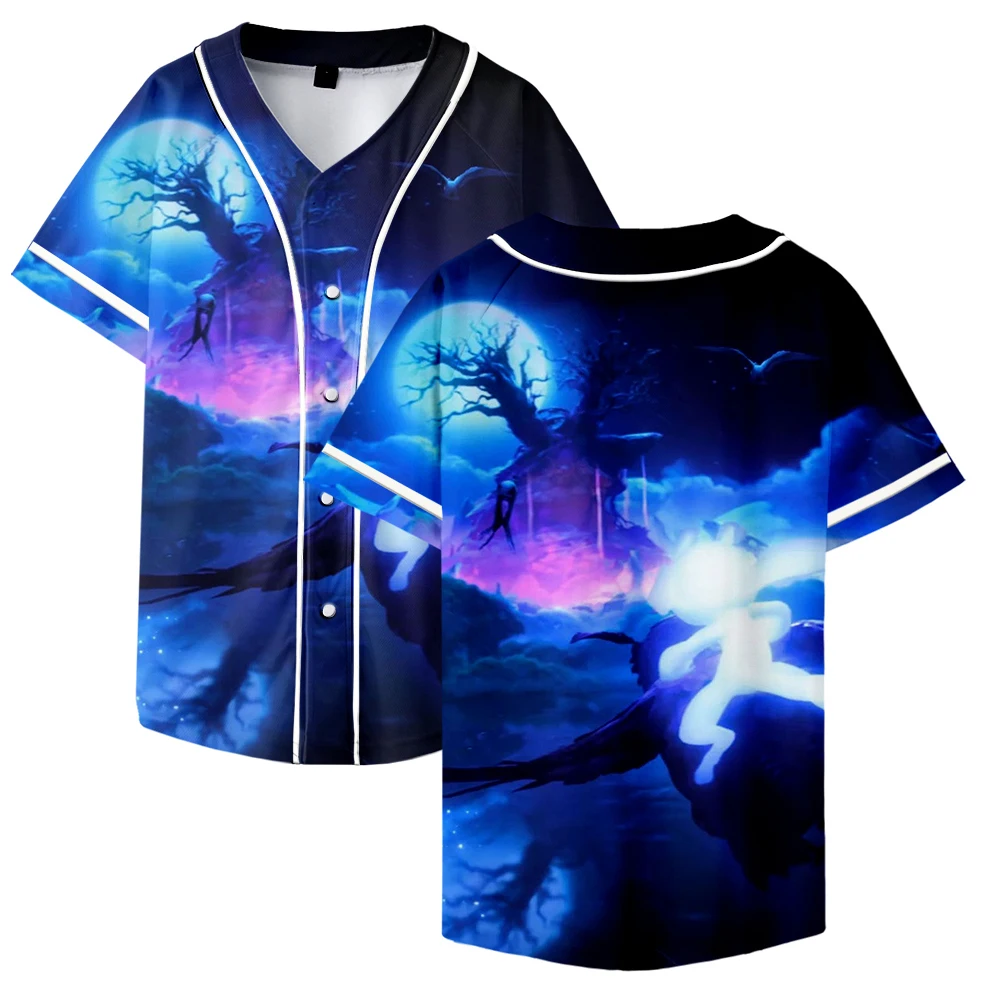 Ori And The Will Of The Wisps T-Shirt Da Baseball Stampe 3D T-Shirt Unisex Manica Corta Casual Streetwear Donna Uomo Abbigliamento