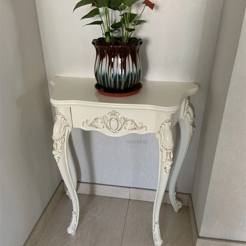Modern Solid Wood Console Table Living Room Furniture Against The Wall Consol Entrance Table Home Corridor Decoration