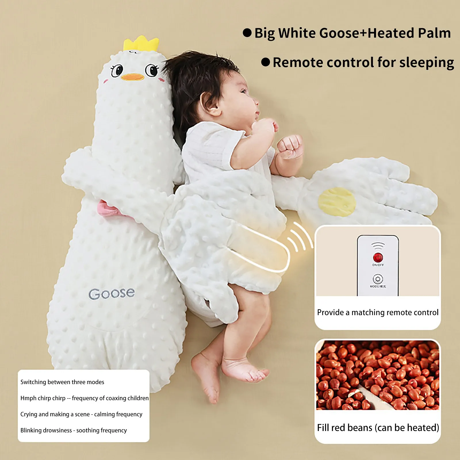 Cartoon Baby Soothing Plush Pillow 4