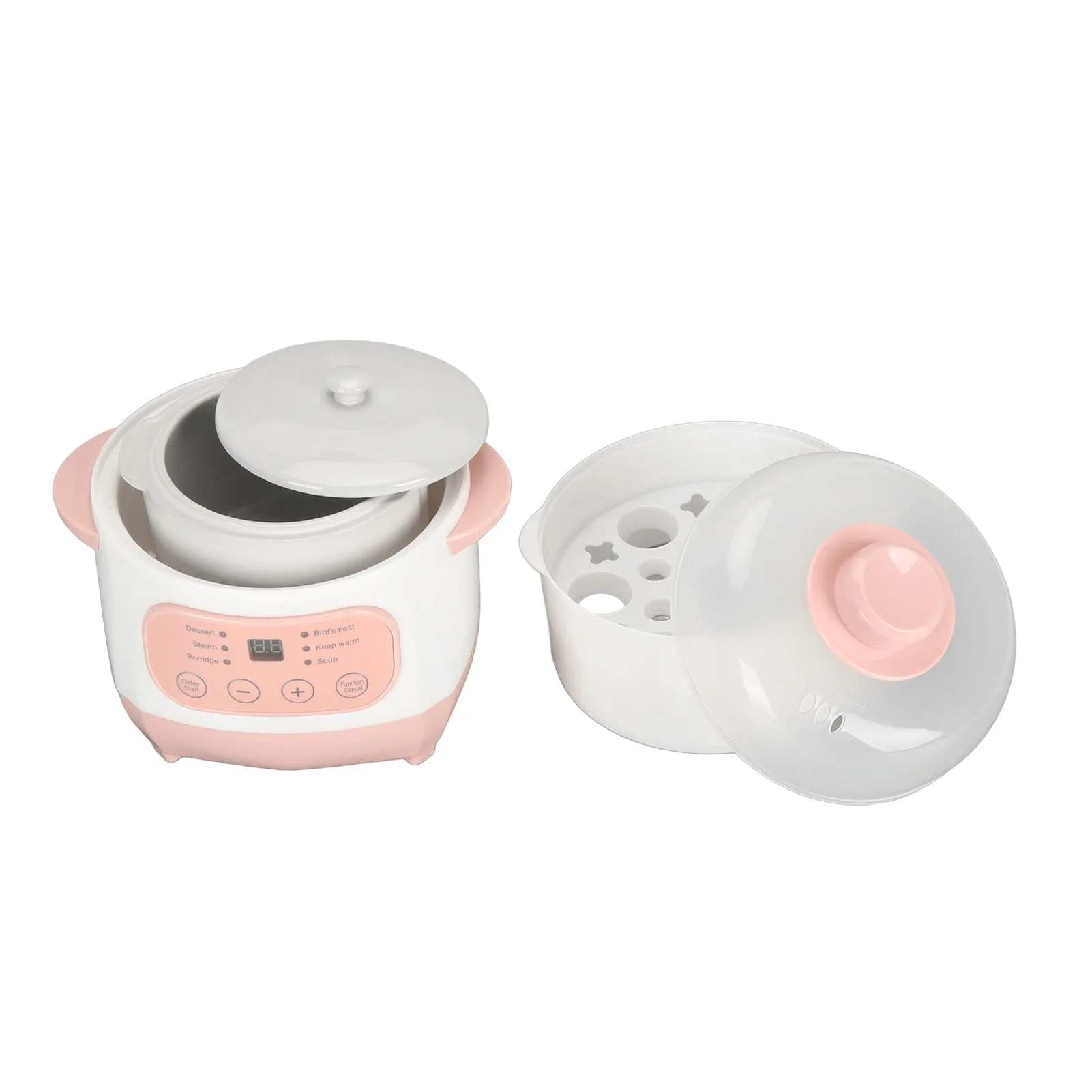 1L Electric Stew Pot Appointment Timing Smart Prevent Dry Burning Cooker Ceramic Soup Pot for Home Kitchen Electric Slow Cooker