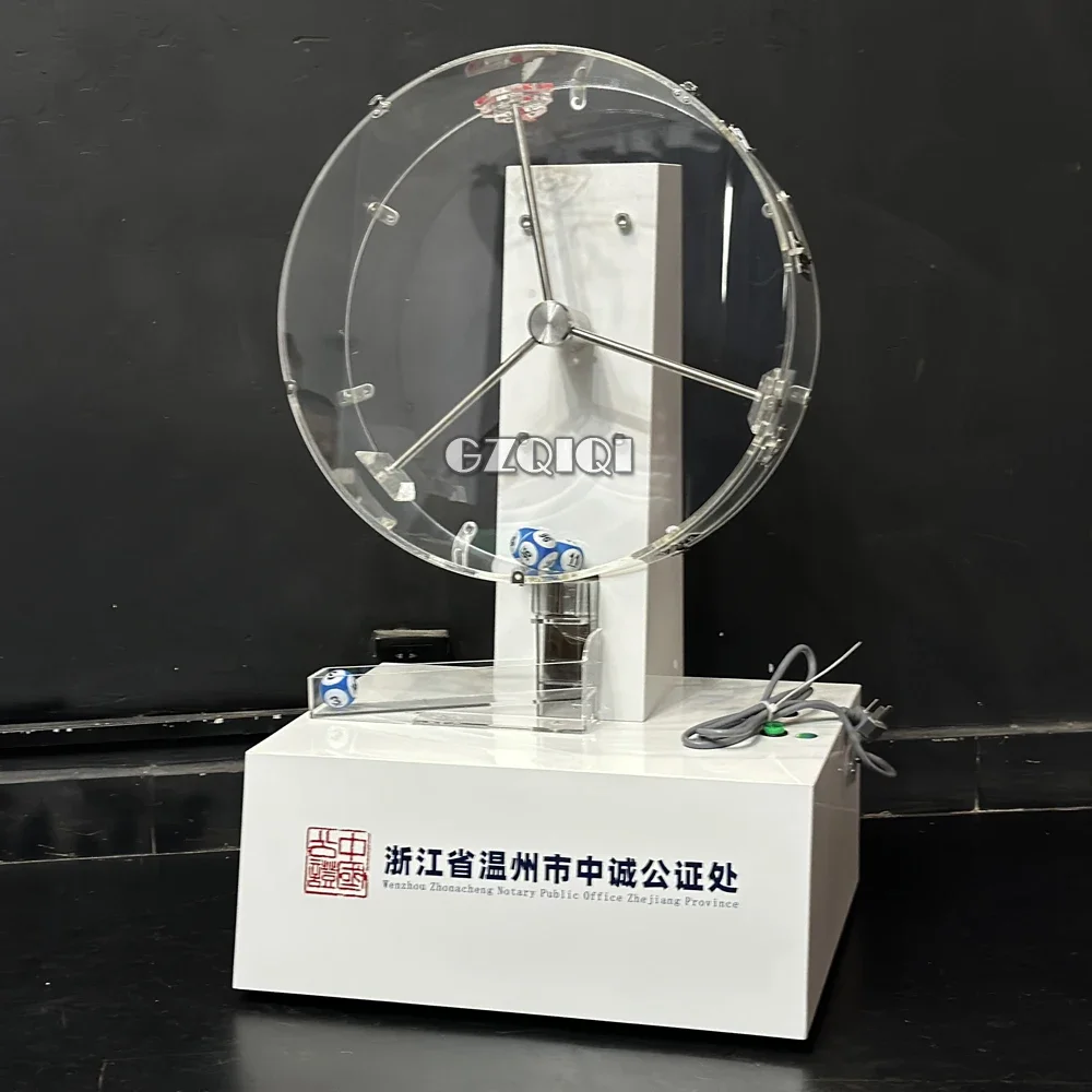 Desktop balls machine for lottery game