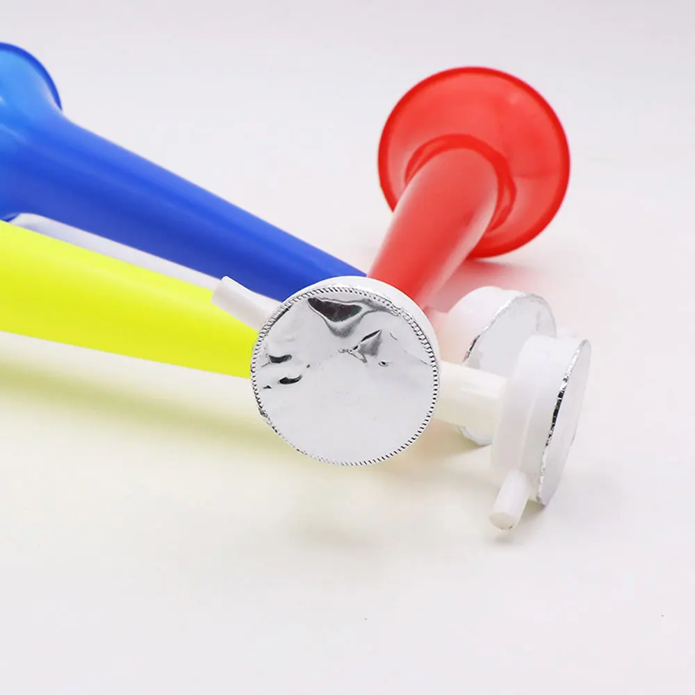 1Pc Plastic Trumpet Cheer Horn Football Basketball Game Fans Cheerleading Props Kid Gifts Vuvuzela Trumpet plastic horn football noise makers