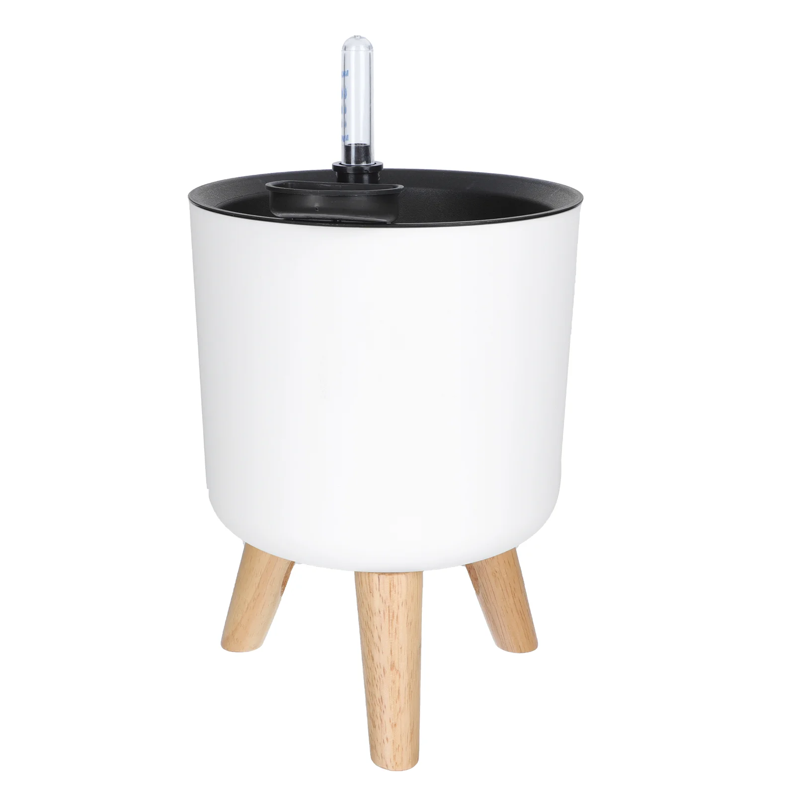 

Self Watering Planter Pot Round Planter Pot Flower Pot with Legs Planter with Stand with Water Shortage Alarm