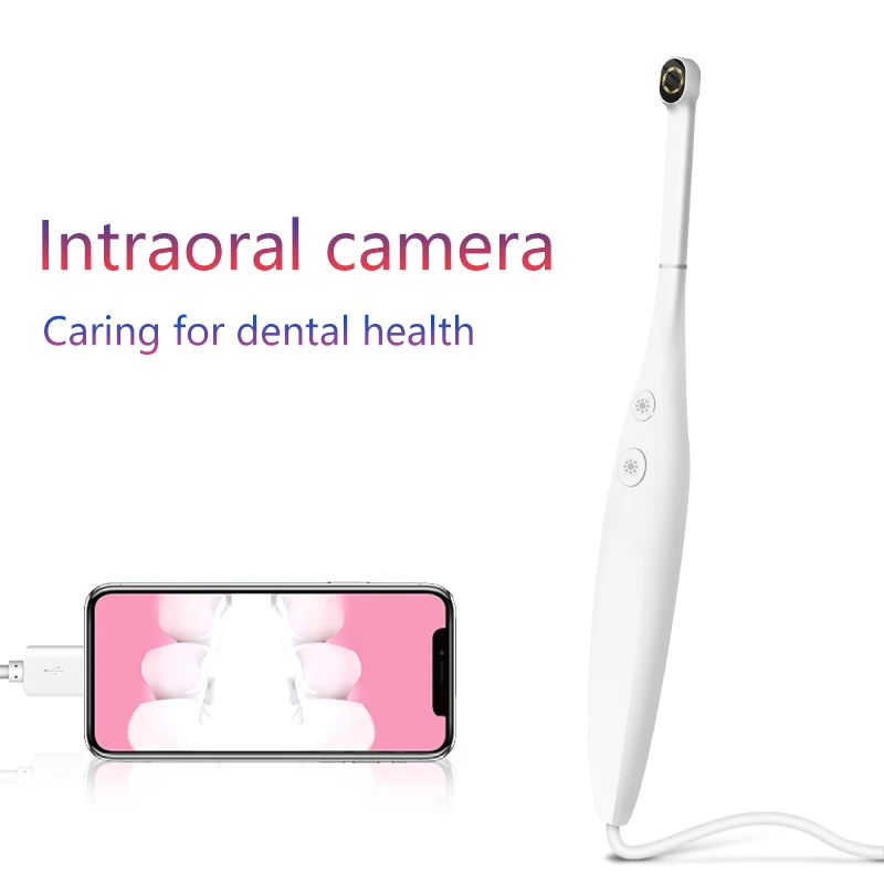 HD USB Digital Endoscope Camera Visual Intraoral Camera Pet Orthodontist Skin Observation Tool 6 LED Adjustable Light Waterproof