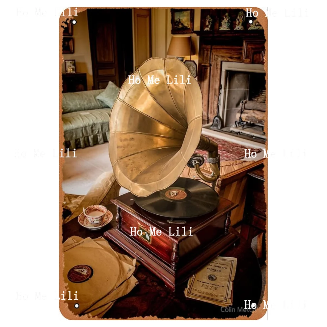 His Master Voice Poster Retro Metal Tin Vintage Sign Home Bar Man Cave Wall Decor